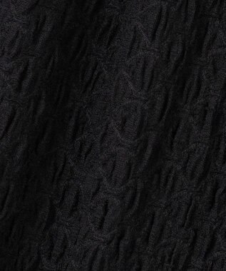 ANY SIS 【洗える】カットジャカードナロー スカート ブラック