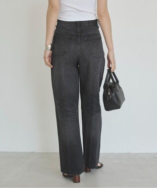 WEGO 【ANGIE VINTAGE/SMLサイズ展開】ワイドストレートデニムパンツ ブラックその他