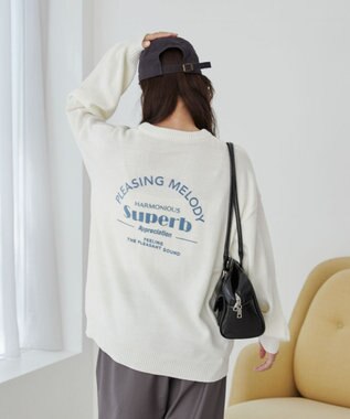 WEGO グラフィックニットBIGプルオーバー 柄3