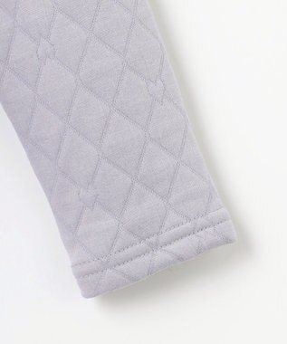 組曲 KIDS 【90-100㎝】ハートキルトジャガード トレーナー サックス系