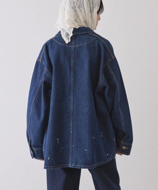 AMERICAN HOLIC ペイントデニムカバーオールジャケット Indigo