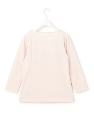 ICB 【洗える】 スーペリアジャージー Uネックカットソー ピンクベージュ系