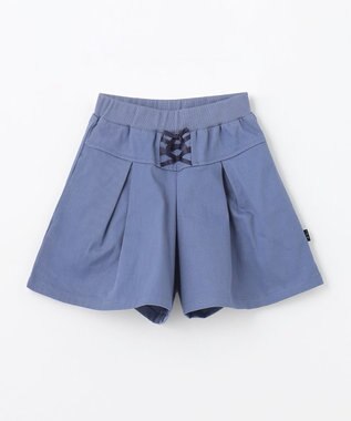 組曲 KIDS 【110-140㎝】レースアップ キュロット ダスティブルー系