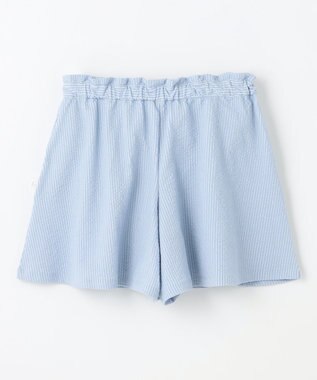 組曲 KIDS 【150-160㎝】サッカーストライプ キュロット サックスブルー