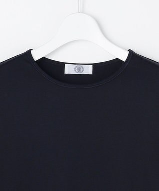 J.PRESS LADIES S 【レイヤードスタイルに】コットンスムース レースデザイン カットソー ネイビー系