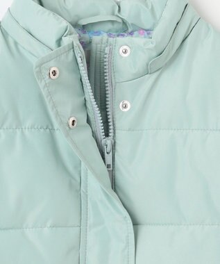 ANY KIDS 【洗濯機OK】中綿リボンコート ミント