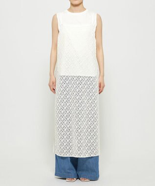 uncrave ライトスムース ノースリーブカットソー オフ