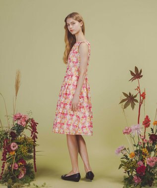 TOCCA 【消臭】WHISPERS OF COSMOS ドレス ピンク系7