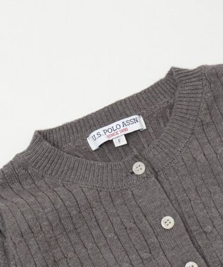 WEGO 【WEB限定/25年秋冬新作】別注USPOLOヘンリーネックニットPO グレー