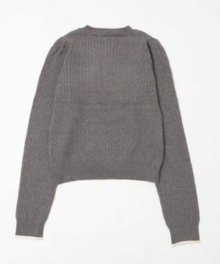 WEGO 【WEB限定/25年秋冬新作】別注USPOLOヘンリーネックニットPO グレー