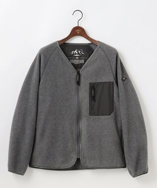 JOSEPH ABBOUD MOUNTAIN 【軽量】ライトフリースカーディガン グレー系