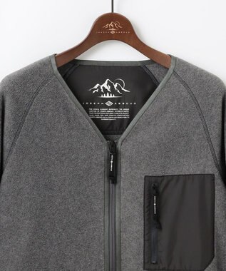 JOSEPH ABBOUD MOUNTAIN 【軽量】ライトフリースカーディガン グレー系