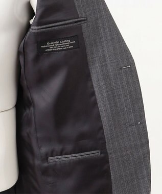 J.PRESS MEN 【ESSENTIAL CLOTHING】ラスティックストライプ スーツ ライトグレー系1