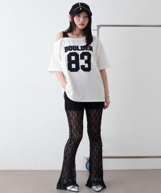 WEGO レースフリルパンツ ブラック