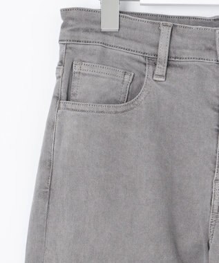 自由区 【XSサイズ～/洗える】365DENIM アンクルフレア パンツ ライトグレー系