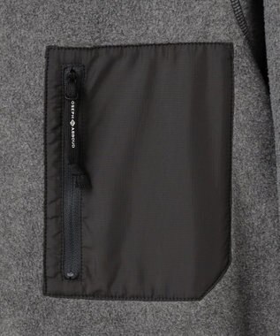 JOSEPH ABBOUD MOUNTAIN 【軽量】ライトフリースカーディガン グレー系