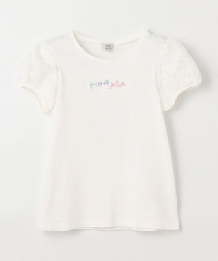 ANY KIDS 袖 チュール Ｔシャツ エクリュ