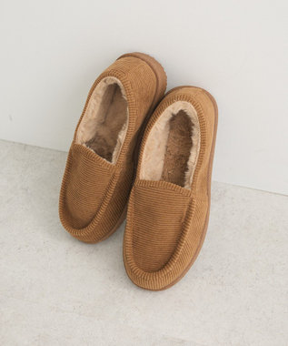 Green Parks ・ｒｉｃｈ　ｂｌｕｅ　コーデュロイスリッポン Camel