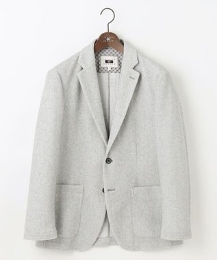 JOSEPH ABBOUD 【軽量/ストレッチ/洗える/JAPANファブリック/和紙】コンフォータブルジャージー ジャケット ライトグレー系