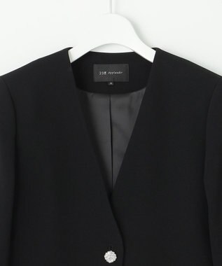 23区 【APPLAUDIR】クリアジョーゼット 3WAYコンパクトジャケット ブラック系