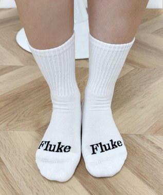 WEGO Flukeロゴリブソックス ホワイト