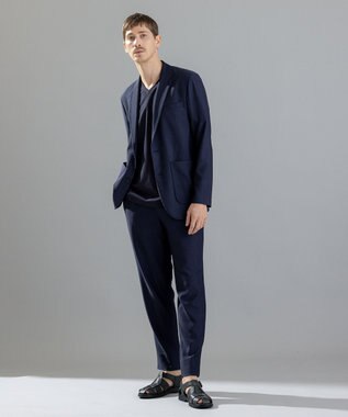 JOSEPH HOMME ソフトプリーツストレッチ / PEGG EASY ネイビー系