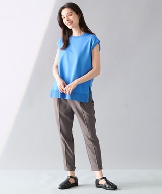 ANY 【UVケア/接触冷感/ウエストゴム】イージーケア美脚パンツⅡ モカ