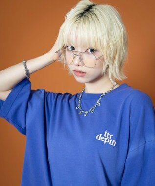 WEGO 【ユニセックス着用ITEM】バックスタッズグラフィックT（SS） パープル