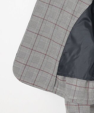 組曲 KIDS 【150-170㎝】グレンチェックジャケット＆プリーツワンピース セット ネイビー×チェック系