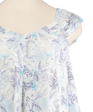 San-ai Resort（三愛水着楽園） プリントワンピ見えビキニ　9M・11L　【San-ai Resort（サンアイリゾート）】 ブルー