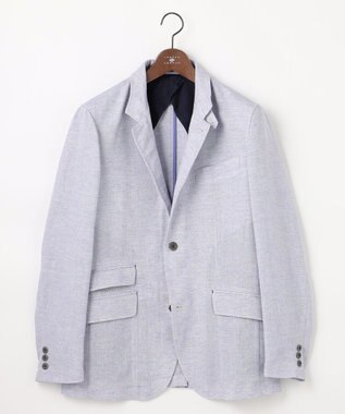 JOSEPH ABBOUD 【キングサイズ・JAPANファブリック/清涼/軽量】クールバスケット ブルゾン パープル系