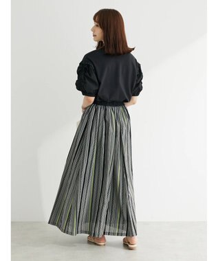 Green Parks ・ＥＬＥＮＣＡＲＥ　ＤＵＥ　ラッフルパフＴＥＥ Black