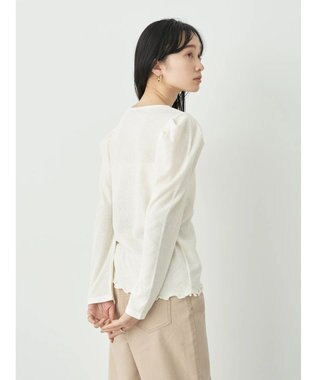 earth music&ecology パフスリーブクレープリブインナー Off White