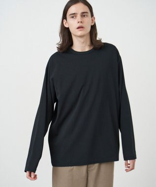 ATON DRY COTTON JERSEY | ロングスリーブTシャツ - UNISEX BLACK