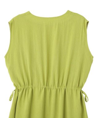 YECCA VECCA ドライタッチシアードロストワンピース Lime Green