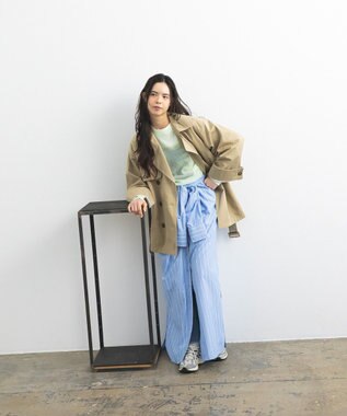 CRAFT STANDARD BOUTIQUE ワイドカフスミディトレンチコート Beige