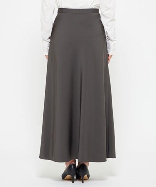 uncrave マット サテン フレアスカート（uncrave STANDARD） スレート