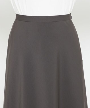 uncrave マット サテン フレアスカート（uncrave STANDARD） スレート