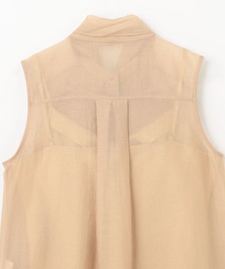 GRACE CONTINENTAL シアーボウタイノースリーブ ベージュ