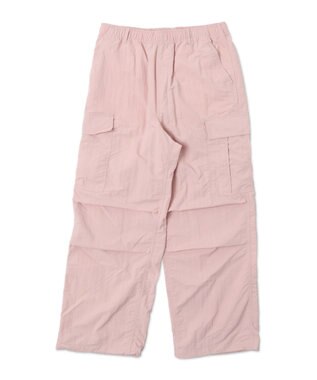 WEGO 【ウエストゴム/MLサイズ展開】ナイロンイージーカーゴパンツ ピンク