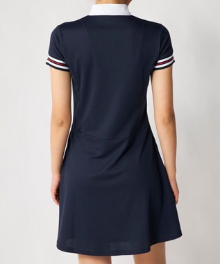 FILA GOLF／marie claire 【FILA GOLF】ハーフジッププリーツワンピース ネイビー