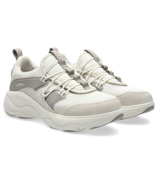 ASICS WALKING ゲルラシーロ レディース E相当 オフホワイト×ベージュ