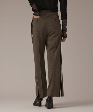 GRACE CONTINENTAL サイドラインパンツ ブラウン