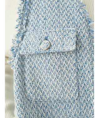 earth music&ecology ツイードジレ Blue