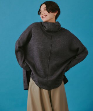 UNFILO 【洗える】マイニチカラー ニット グレー系