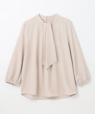 ANY 【洗濯機可能】プリントブラウス エクリュ