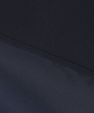 ICB 【接触冷感・UVケア・速乾・洗える】 FluidBackSatin ノースリーブブラウス ネイビー系