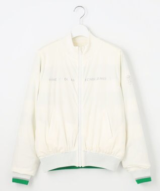 23区GOLF 【WOMEN】リバーシブルニットブルゾン ピーコックグリーン系2