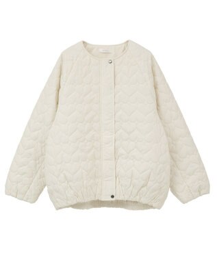 Green Parks ・ｓｗｉｎｇ　ｂｙ　ハートキルトコクーンブルゾン Ivory