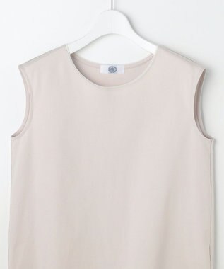 J.PRESS LADIES S スムースジャージー ノースリーブ カットソー グレージュ系